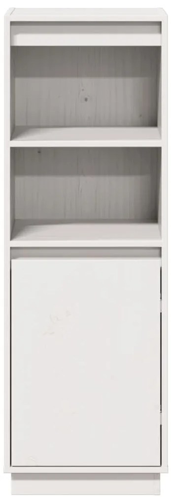 Aparador alto 37x34x110 cm pinho maciço branco