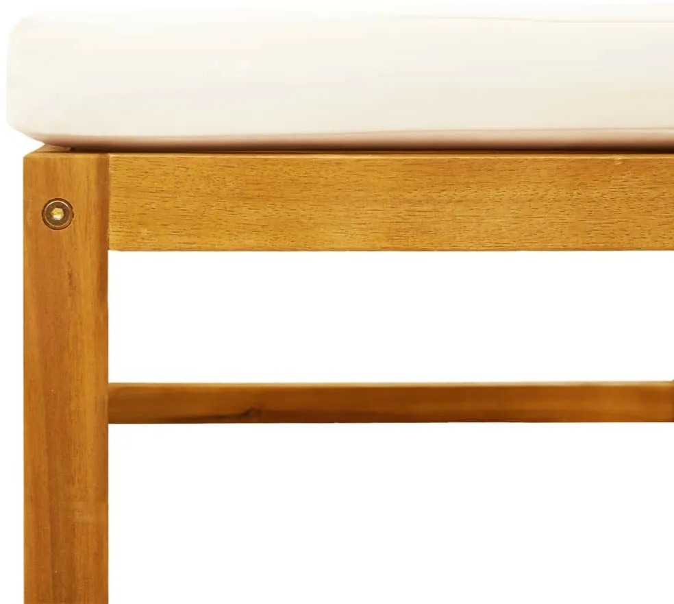 9 pcs conjunto de sofás de jardim com almofadões acácia maciça