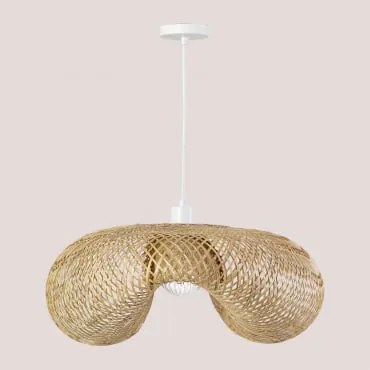 Lâmpada De Teto Suspensa Em Bambu Kariba Natural - Sklum