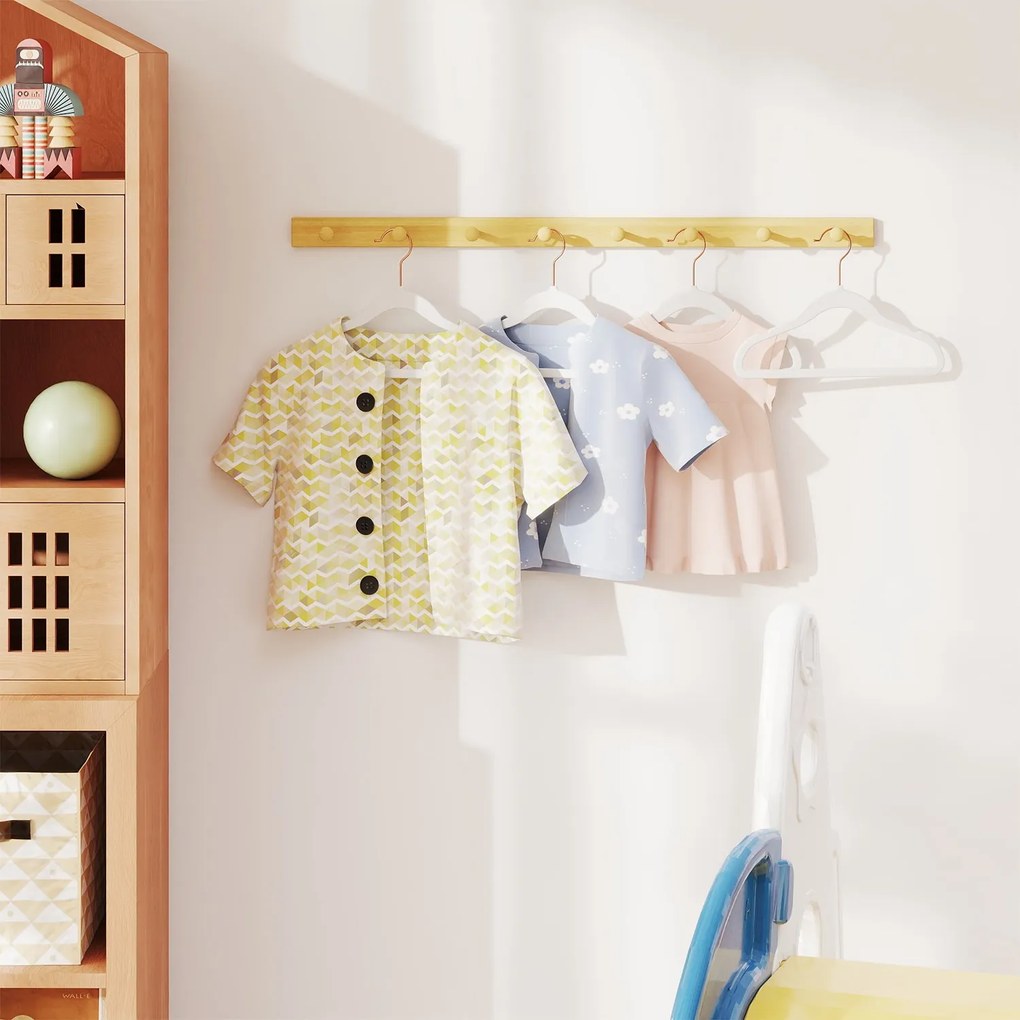 Conjunto 50 cabides para roupa infantil em veludo com ganchos em ouro rosa Brancos