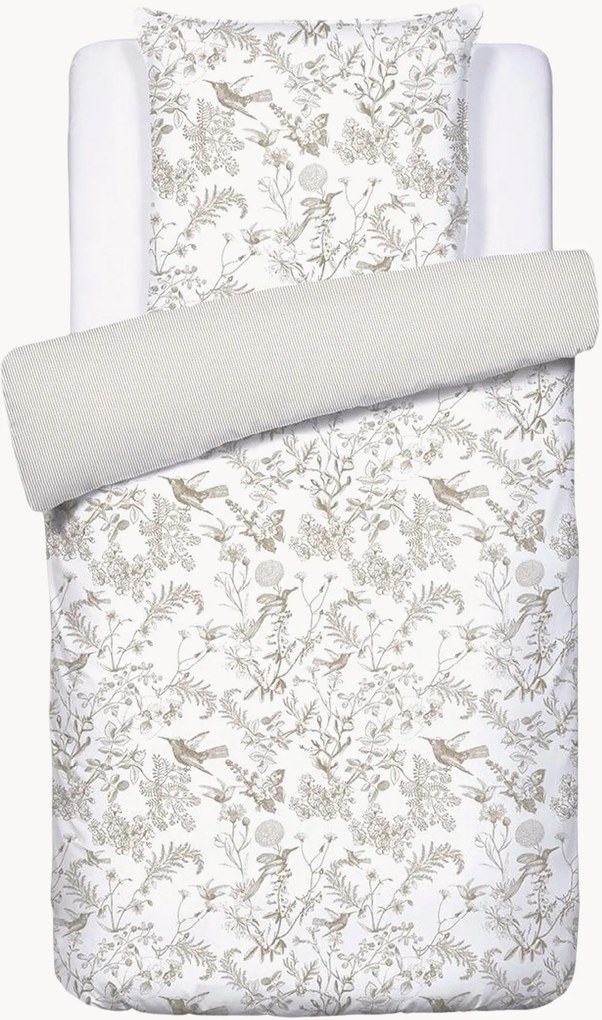 Conjunto de roupa de cama em cetim de algodão Colibri Floral, vários tamanhos