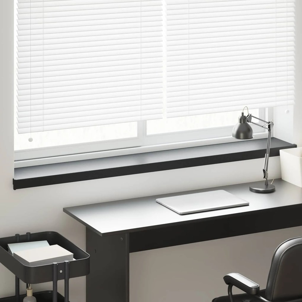 vidaXL Soleira de Janela Preto com Textura de Madeira PVC