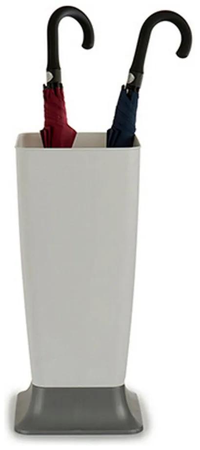 Suporte de guarda-chuva Zeus Branco Plástico (25 x 57 x 25 cm) (25 x 55 x 25 cm)