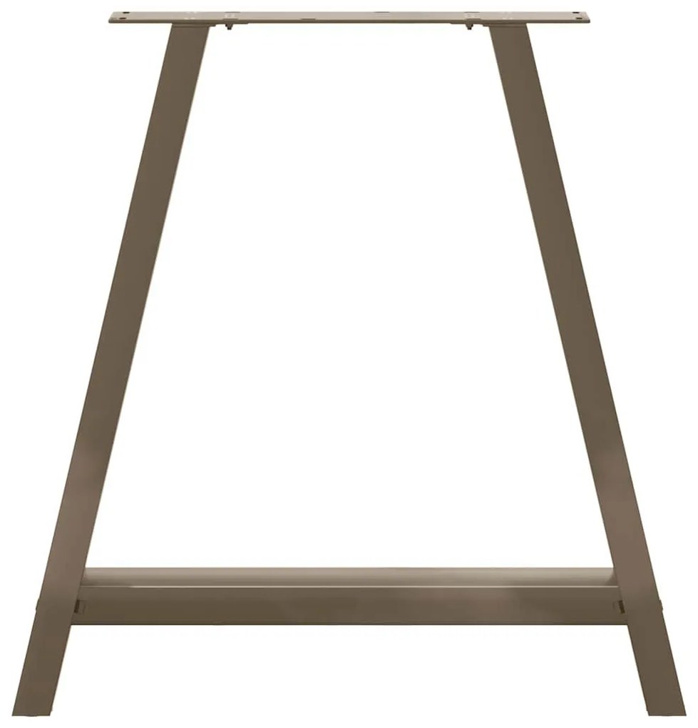 Pés de mesa de jantar em formato A, 2 peças, 80x (72-73) cm, aço