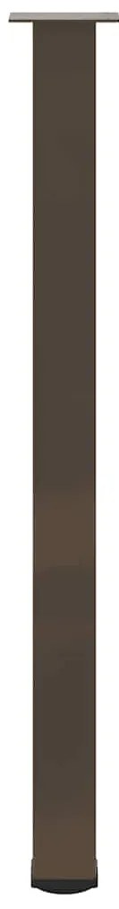 Pés para mesa de bar 4 peças aço natural 110-112 cm aço