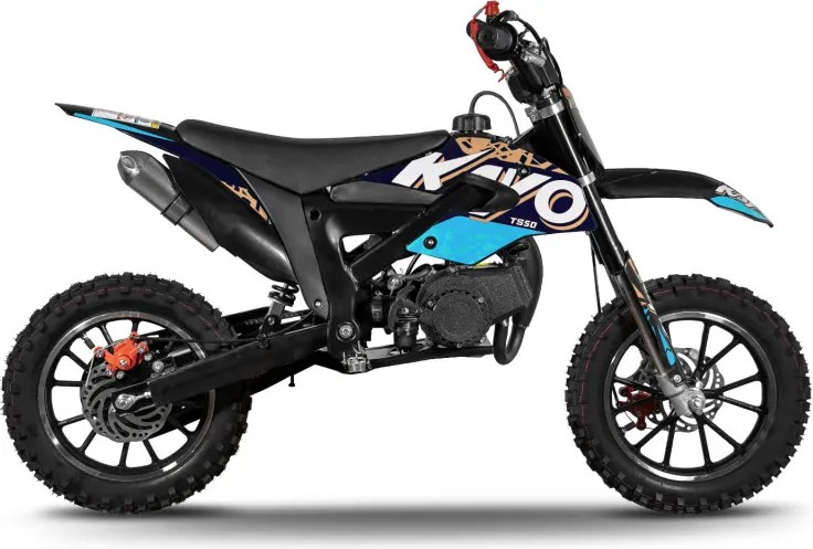 Mini motocross Gasolina infantil 50cc Kayo TS50 Azul