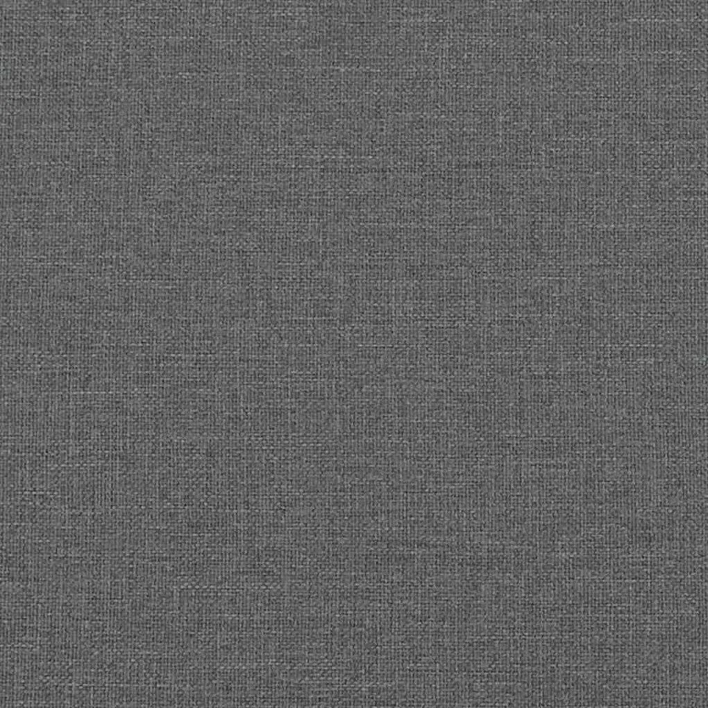 Banco c/ almofadões 113x64,5x75,5 cm tecido cinzento-escuro
