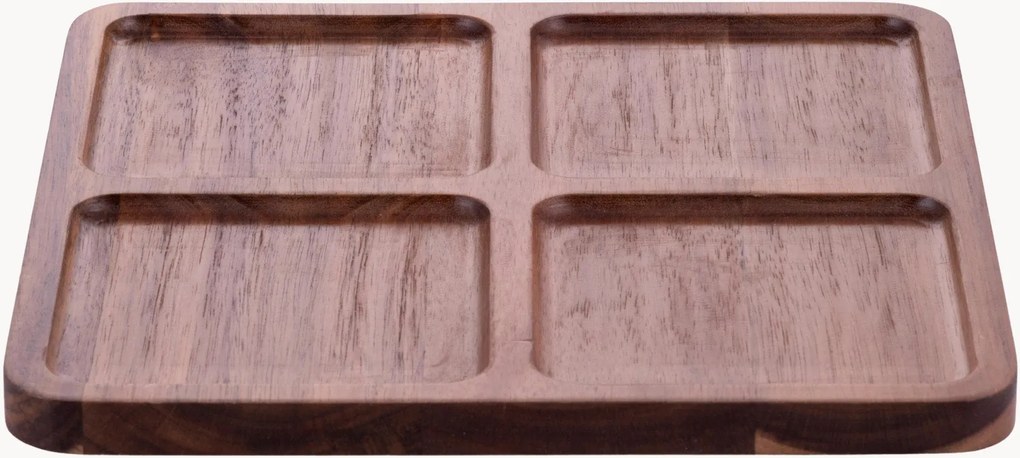 Tabuleiro de servir em madeira de acácia Roma