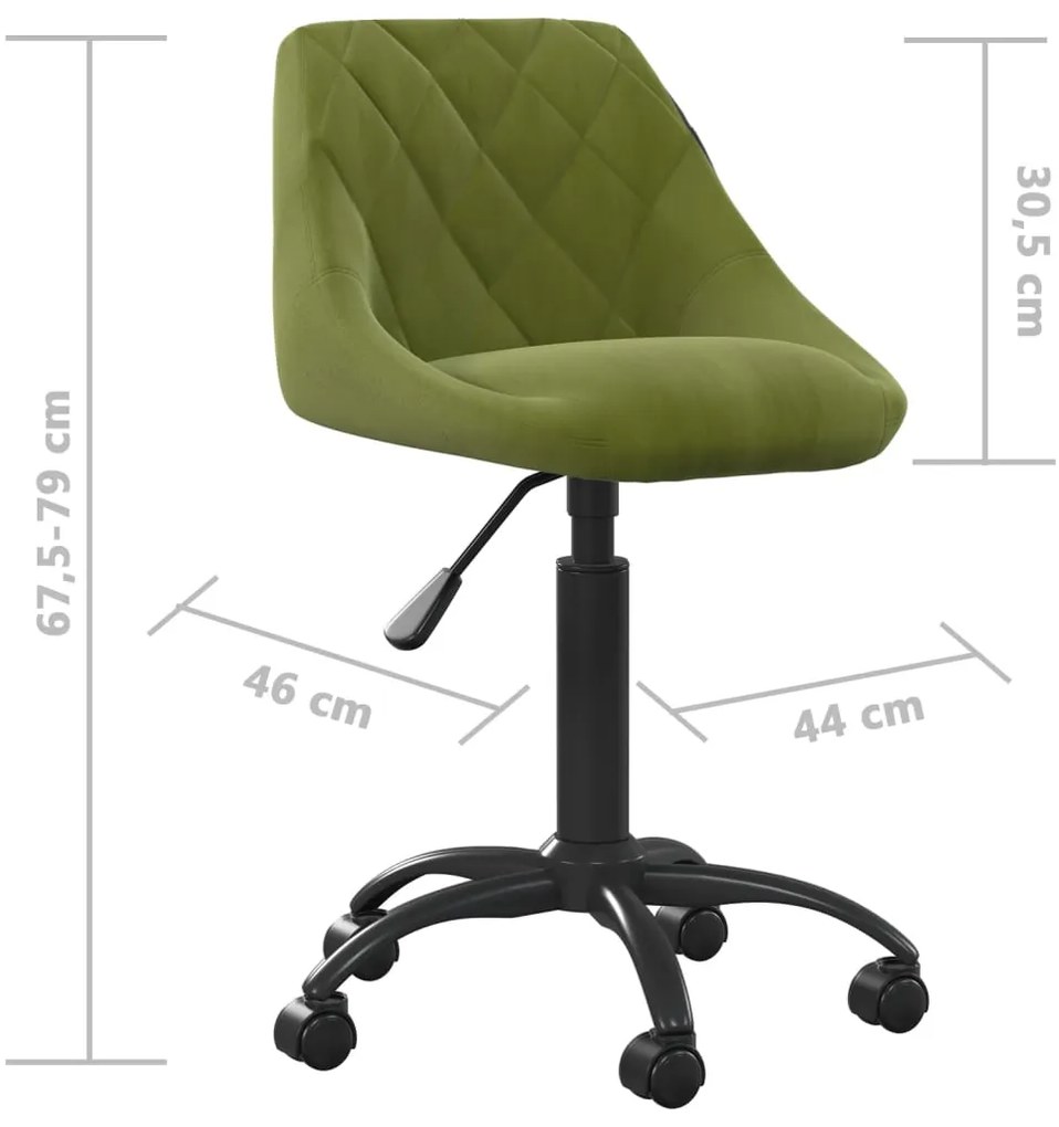 Cadeira de jantar veludo verde-claro