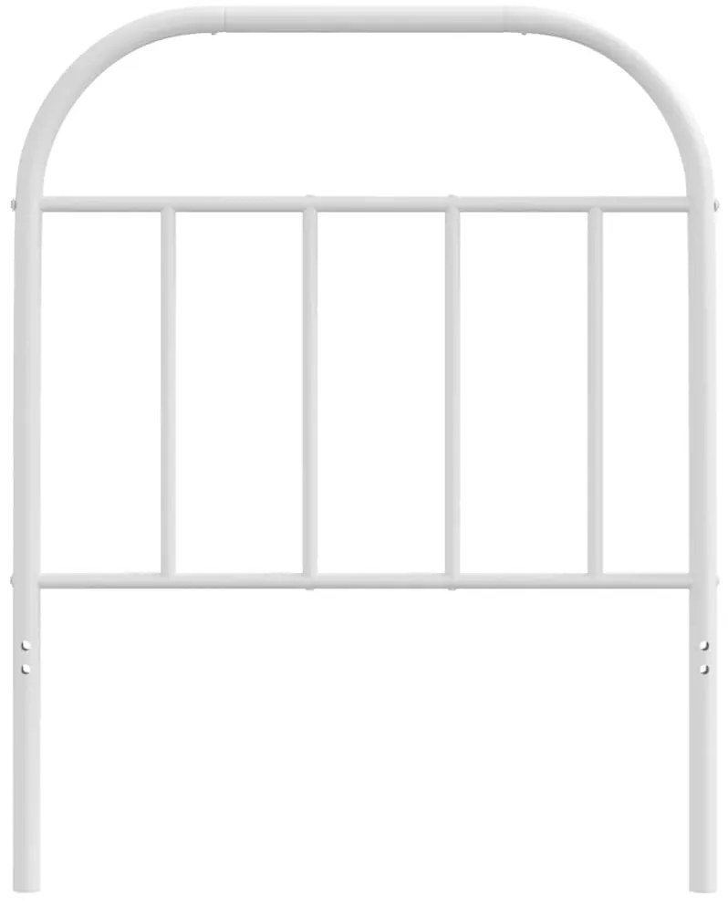 Cabeceira de cama 75 cm metal branco