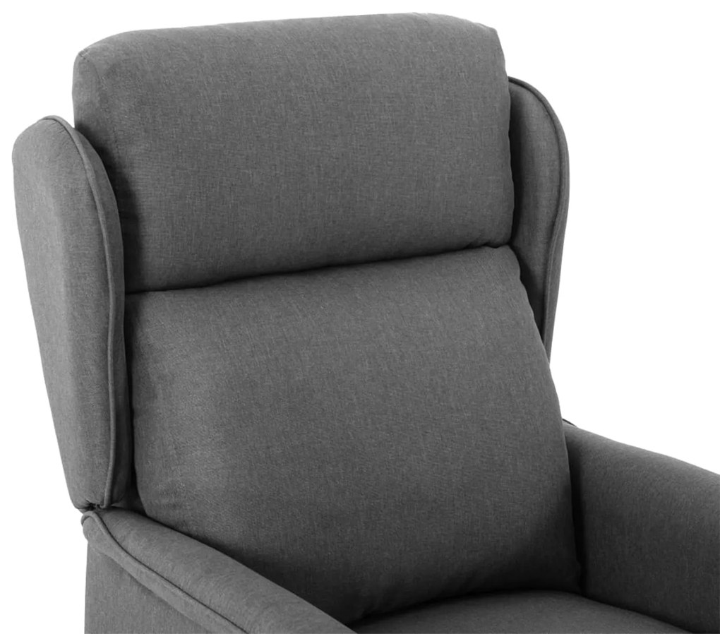 Cadeira de Massagem em Tecido Cinza Claro