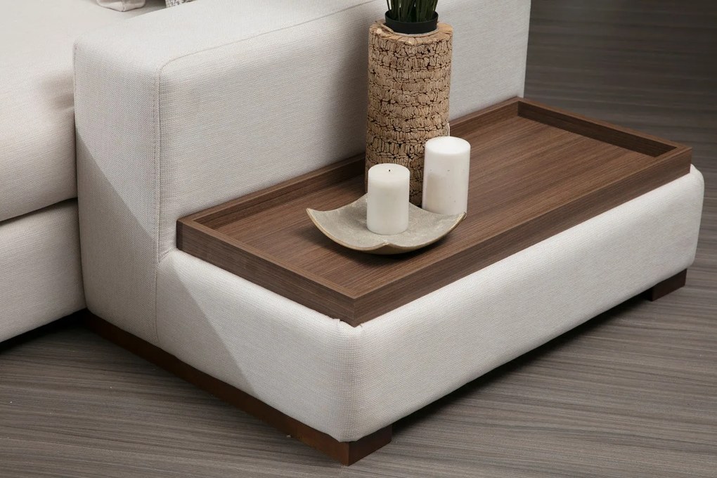 Sofá de Canto Loop - Branco - 374 cm x 428 cm x 85 cm