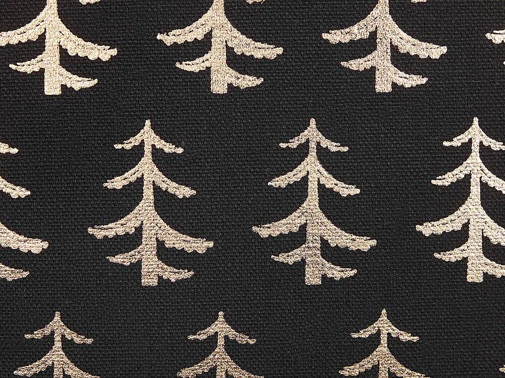 Conjunto de 2 almofadas decorativas em preto e dourado 45 x 45 cm LEROY Beliani