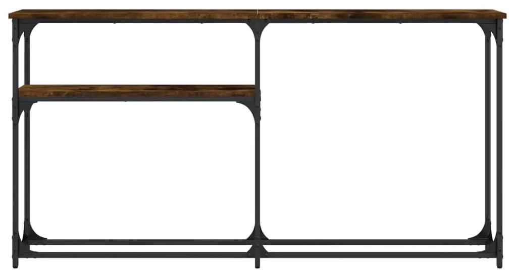 Mesa consola 145x22,5x75cm derivados de madeira carvalho fumado