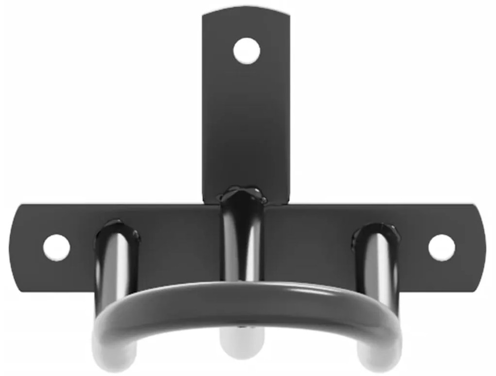 Suporte para brida de parede ferro preto