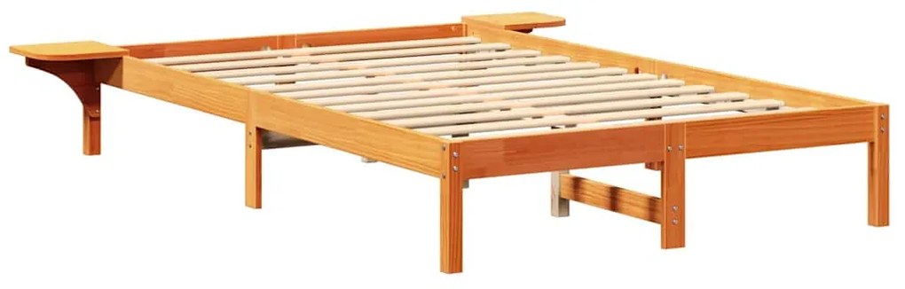 Estrutura de cama com mesas de cabeceira Castanho 140 x 190 cm