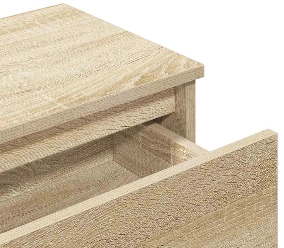 Mesa de cabeceira 40x30x39 cm contraplacado carvalho sonoma