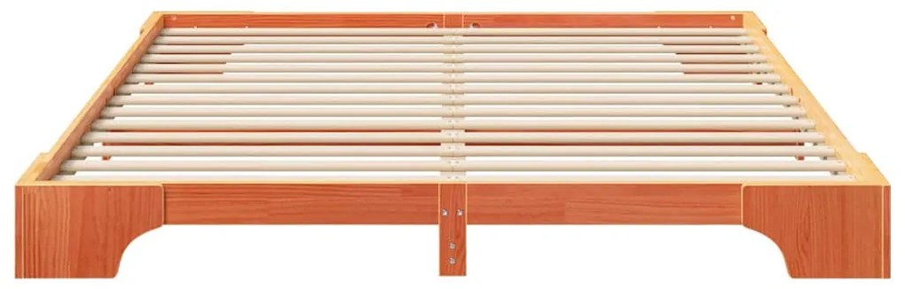Estrutura de cama de chão Castanho 180 x 220 cm