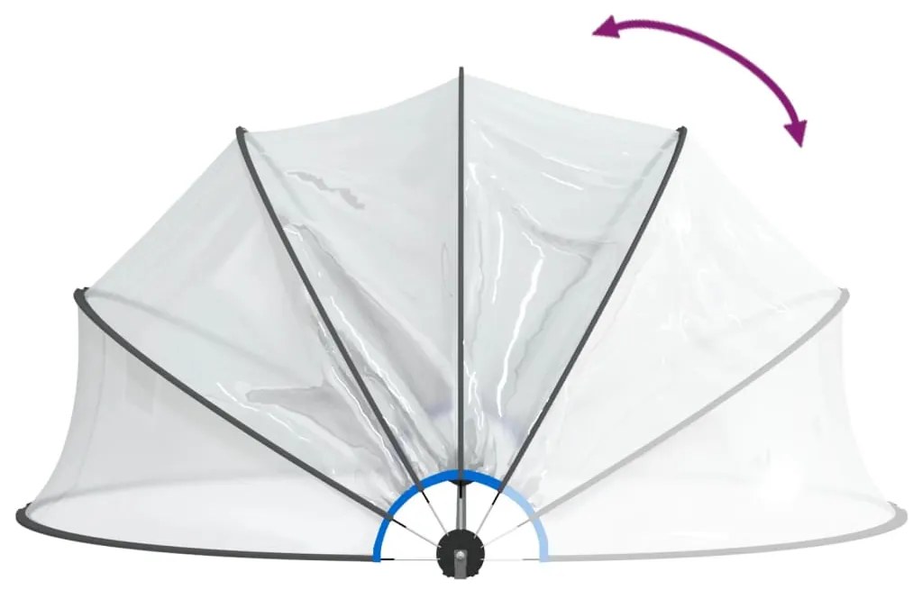 Cúpula de piscina 500x250 cm