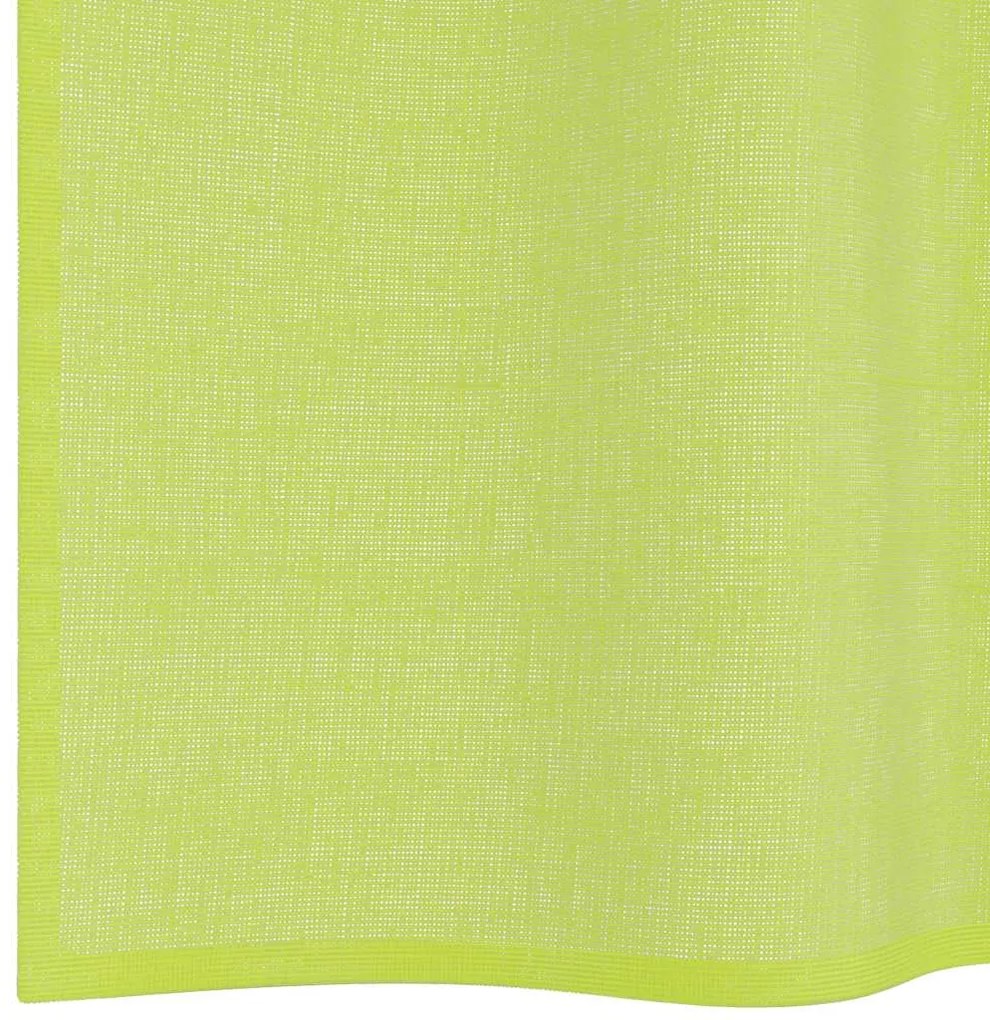 Cortinas de voile com aba 2 pcs verde-maçã