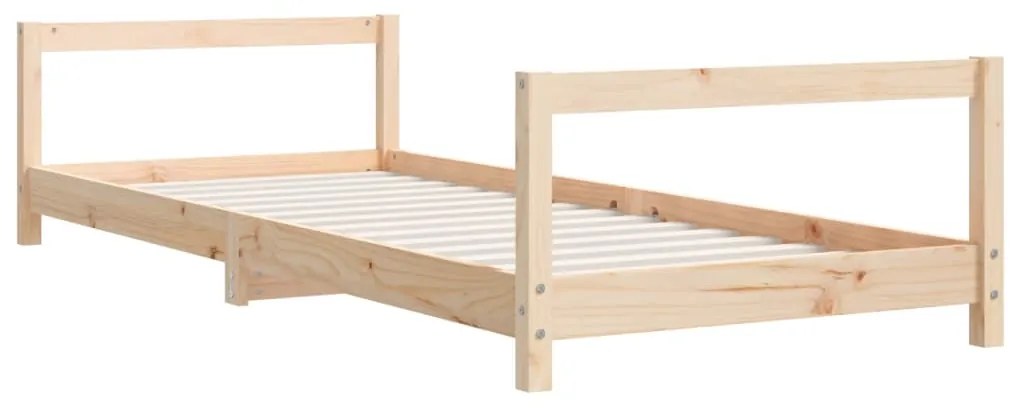 Estrutura de cama infantil 80x200 cm madeira de pinho maciça