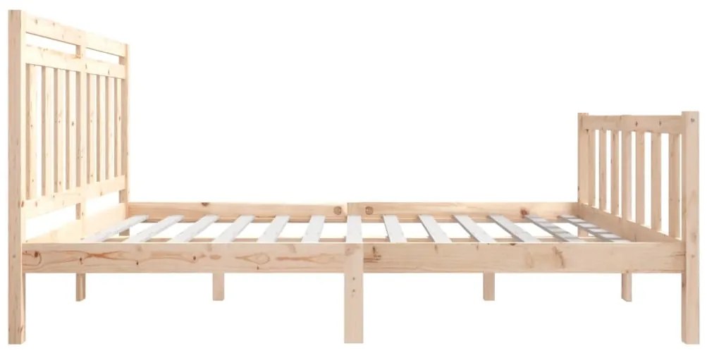 Estrutura de cama king size 150x200 cm madeira maciça