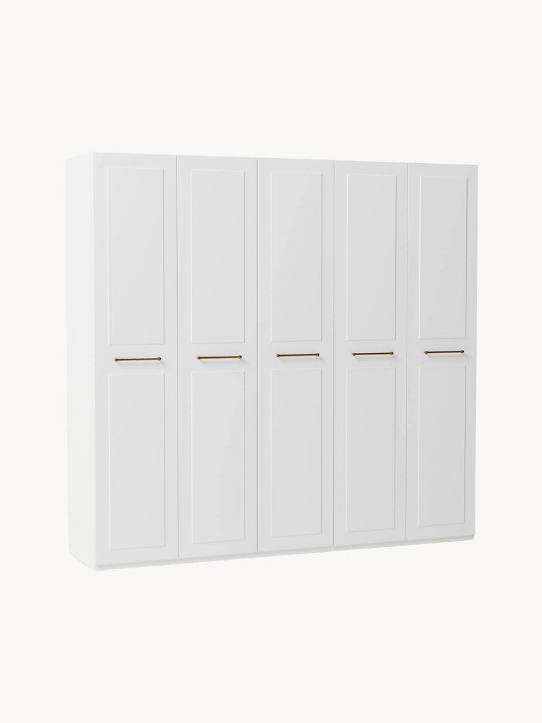 Roupeiro modular com portas articuladas Charlotte, L 300 cm, vários tamanhos