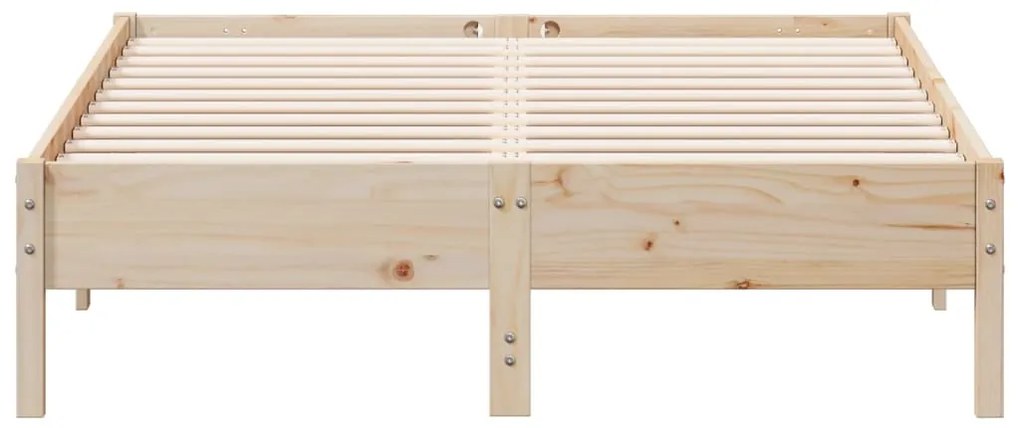 Cama sem colchão 140x190 cm madeira de pinho maciça