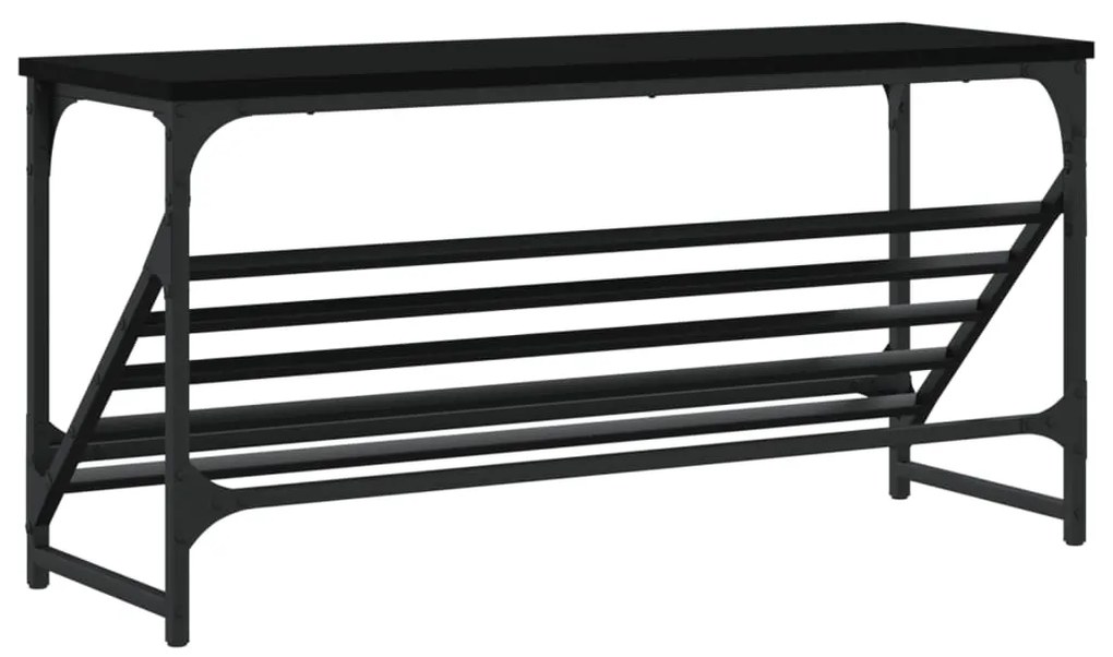 Sapateira 90x30x45 cm derivados de madeira preto