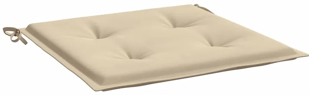 Almofadões p/ cadeiras jardim 4pcs 40x40x4 cm oxford bege