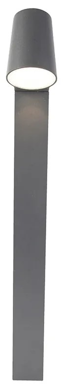Candeeiro de pé exterior moderno antracite com LED - Uma Moderno