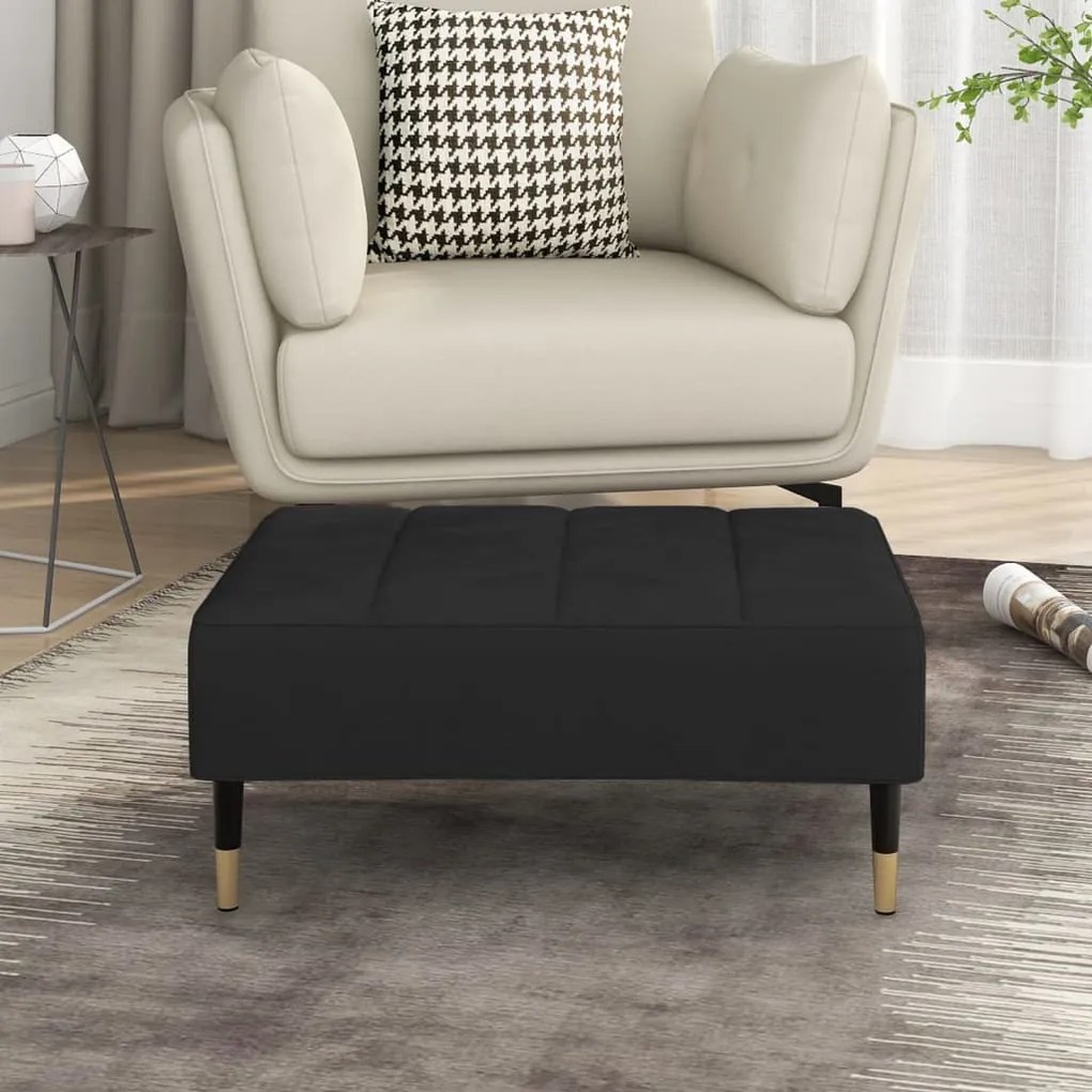 337818 vidaXL Apoio de pés 78x56x32 cm veludo preto