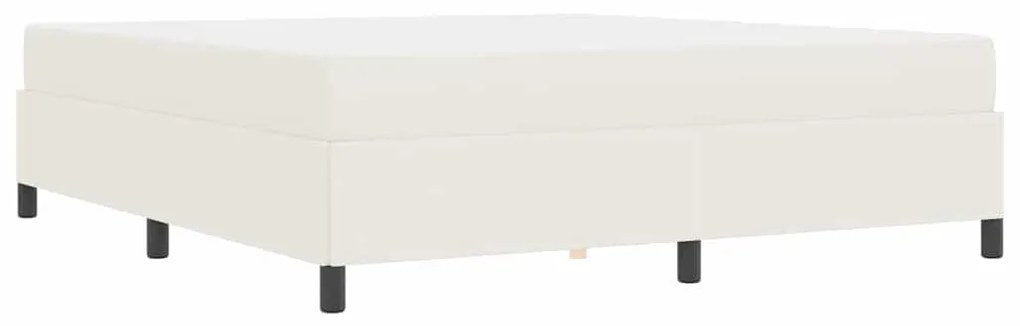 Estrutura da Cama Creme 180 x 200 cm Tecido de veludo côtelé