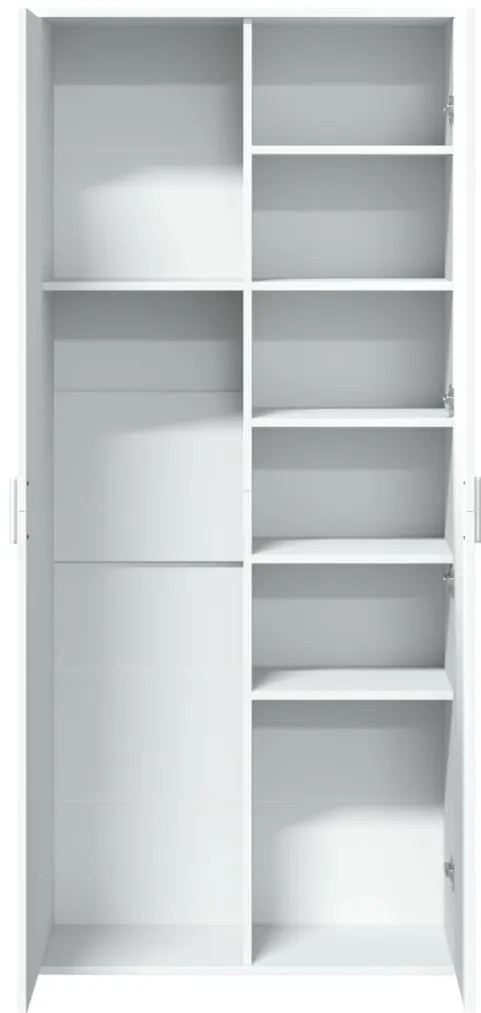 Armário alto 80x35x180 cm derivados de madeira branco