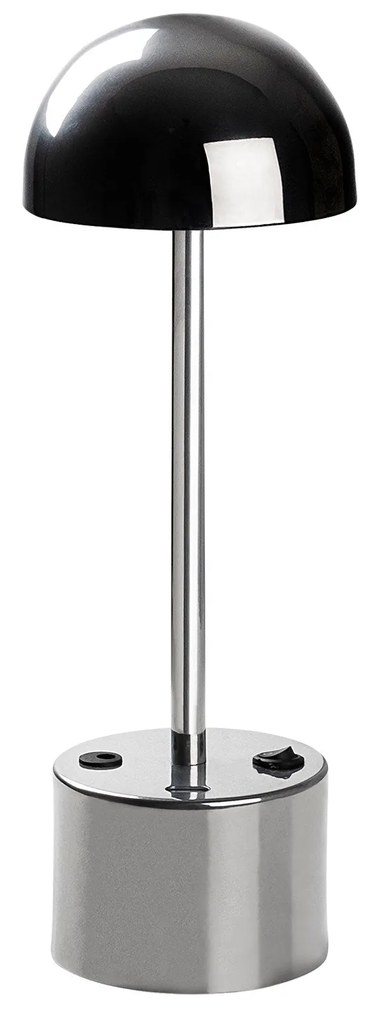 Candeeiro de Mesa Sept – Cromado – Diâmetro 10 cm Altura 29 cm