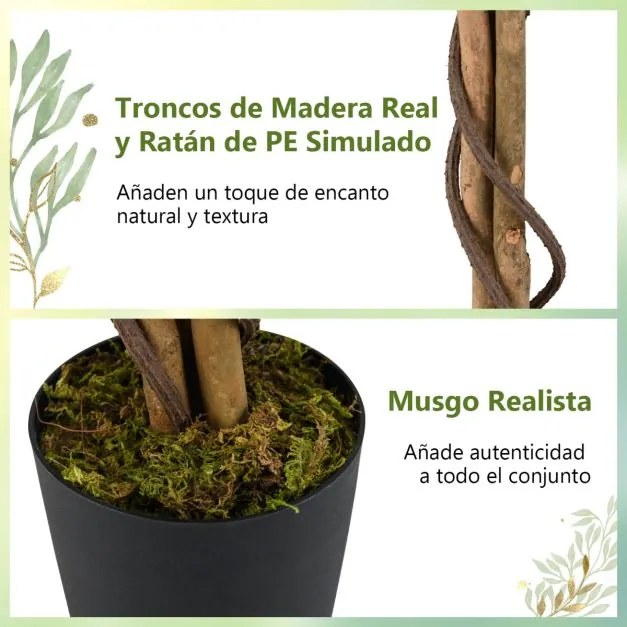 Conjunto 2 Árvores de cerejeira 150 cm em vaso Decoração de quarto de criança para escritório em casa Rosas