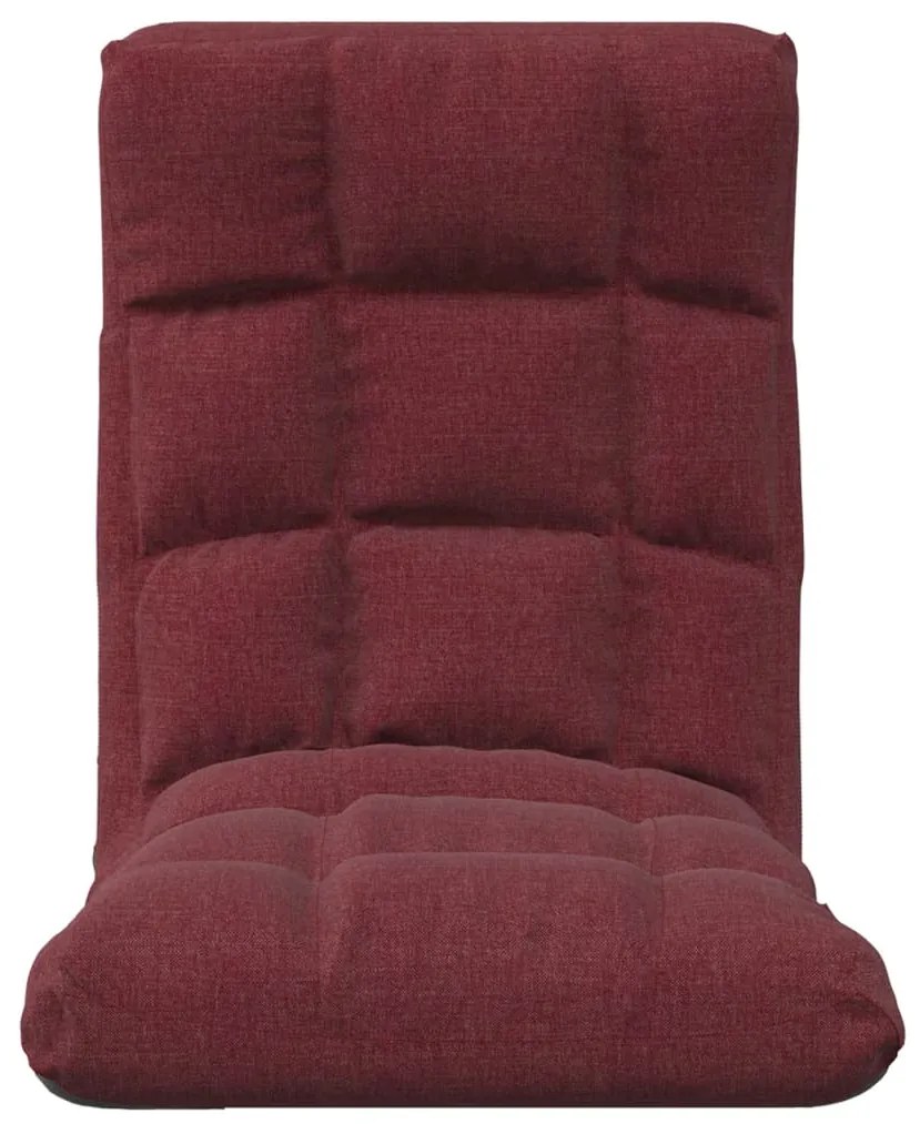 Colchão/cadeira de piso dobrável tecido vermelho tinto