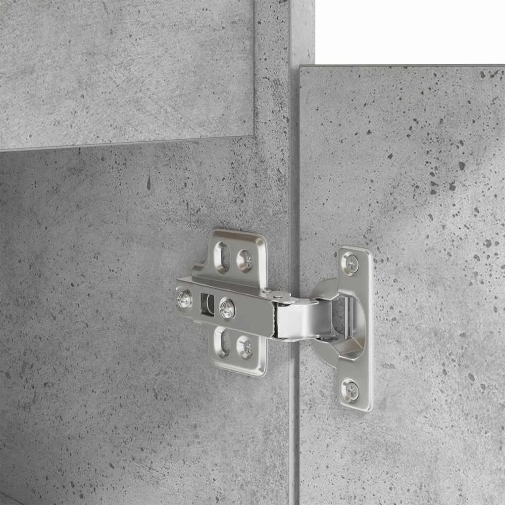 Escrivaninha vidaXL Cinza Concreto 140x49x76 cm Madeira Composta
