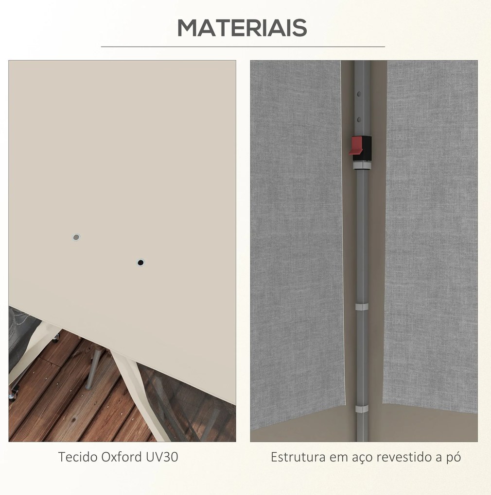 Tenda Dobrável 3x3 m Tenda de Jardim com Parede Lateral de Malha 6 Jan