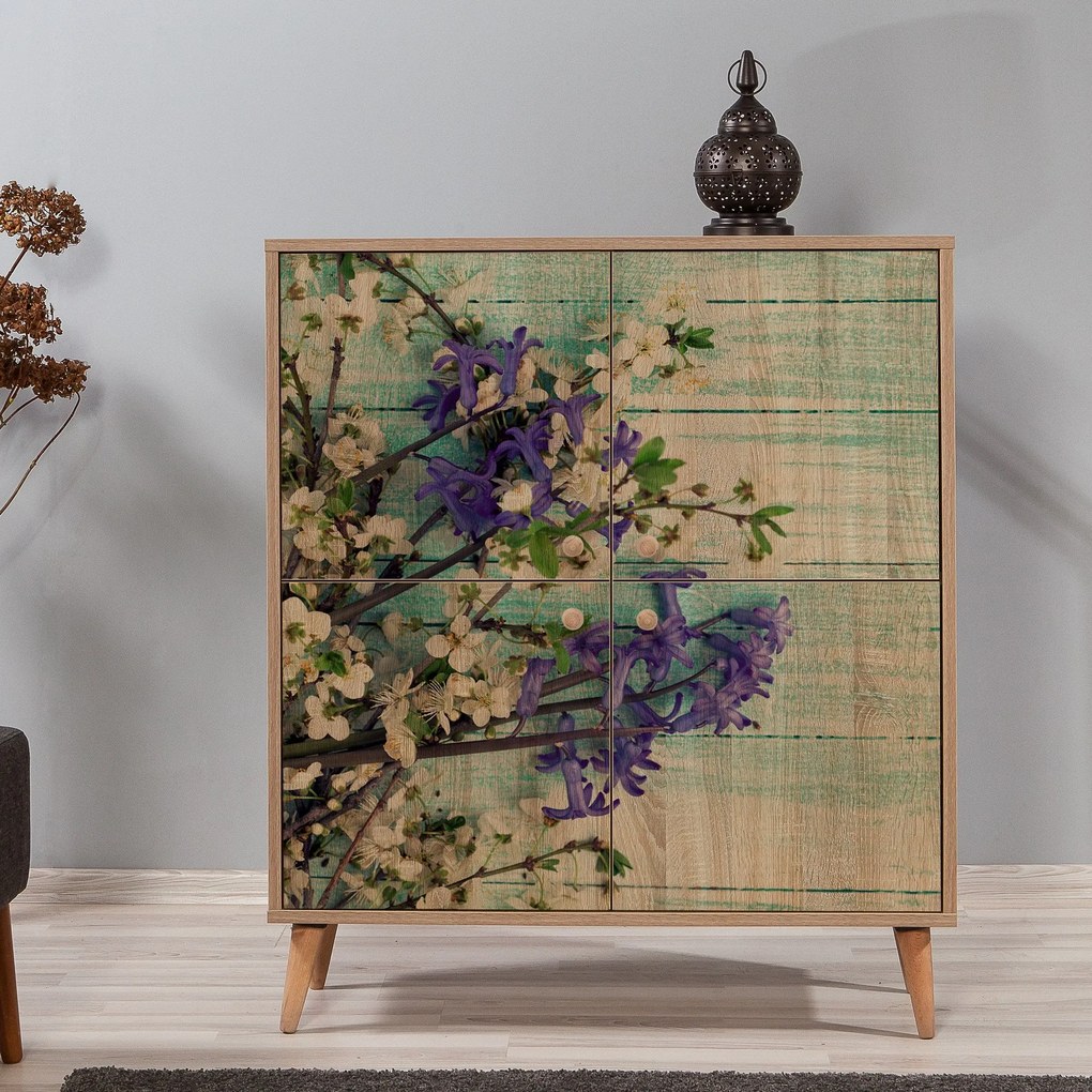 Armário Multiusos Multilux – Carvalho Sonoma – 95x111x36 cm