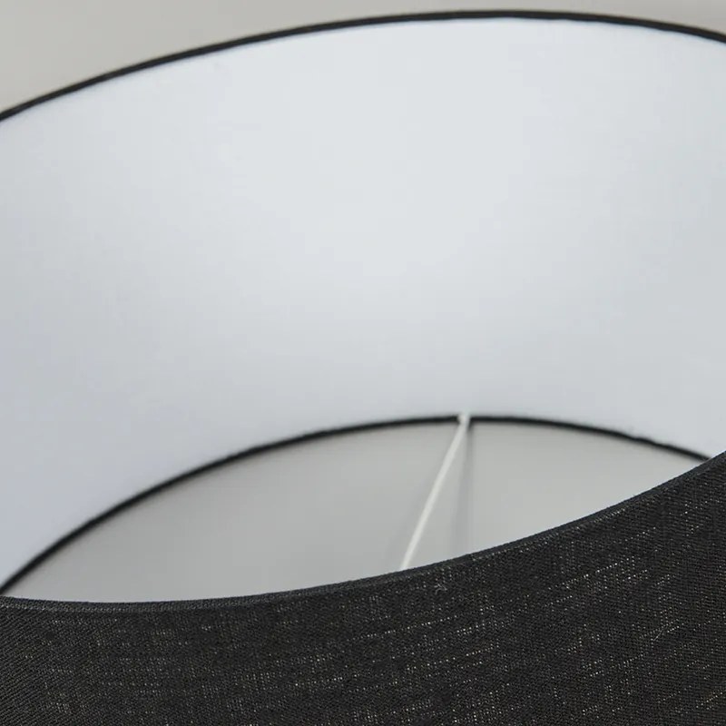 Abajur de tecido preto 50/50/25