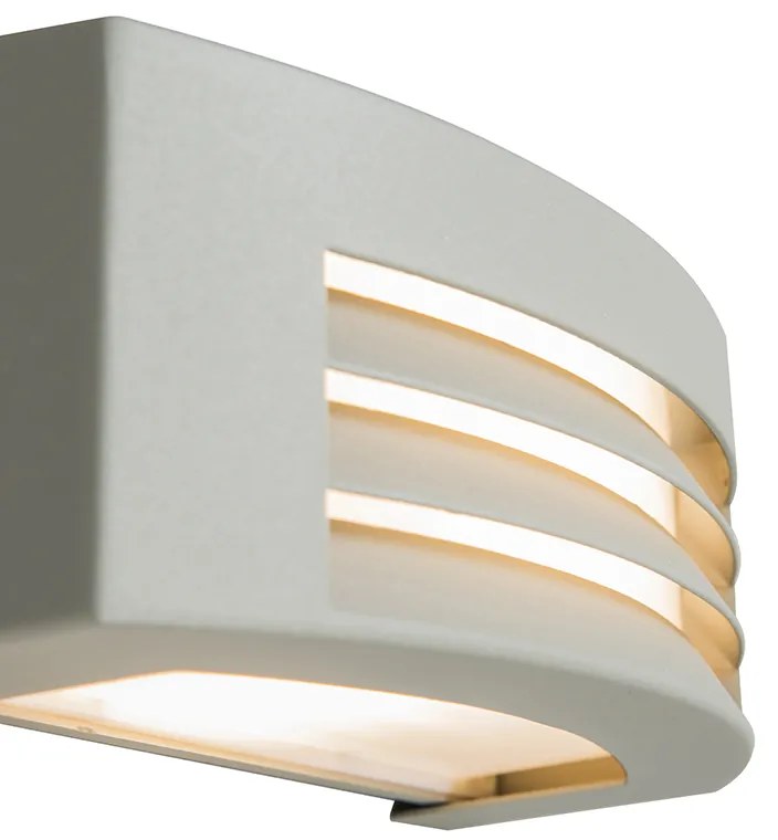 Candeeiro de parede moderno cinzento IP44 - Hurricane 1 Moderno