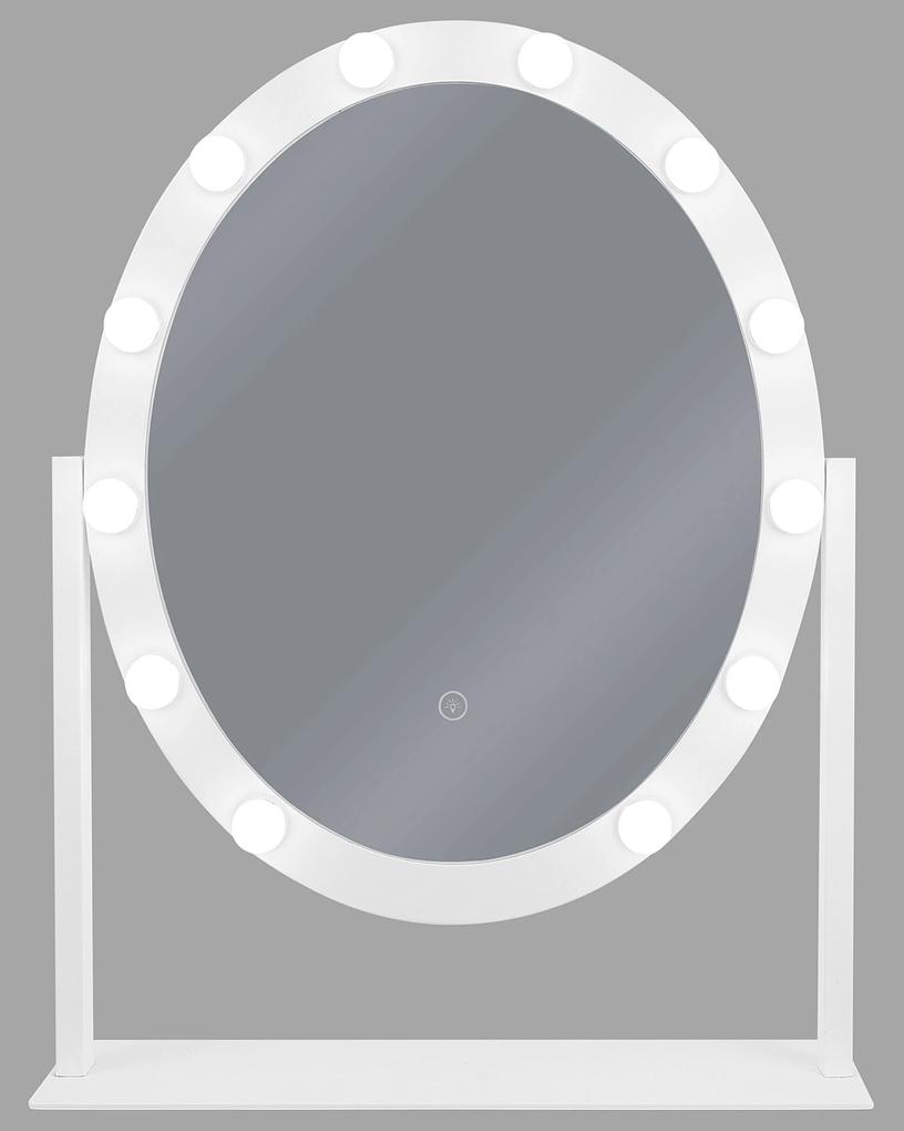 Espelho de pé com iluminação LED branco 50 x 60 cm ROSTRENEN Beliani