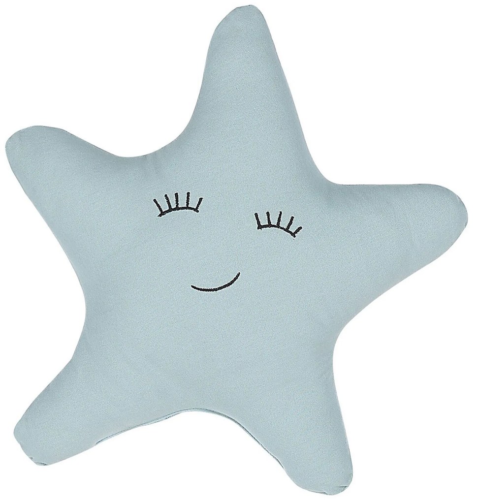 Conjunto de 2 almofadas decorativas em forma de estrela azul 40 x 40 cm BHOPAL Beliani