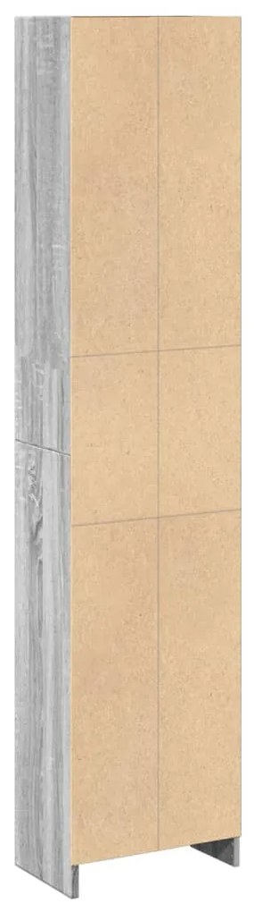Estante 40x24x176 cm derivados de madeira cinzento sonoma