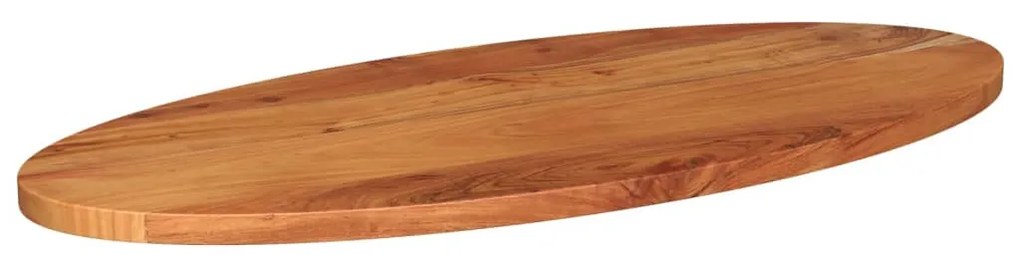 Tampo de mesa oval 80x40x3,8 cm madeira de acácia maciça