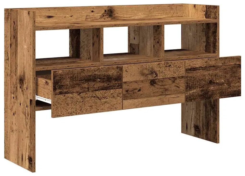 Aparador madeira velha 105x30x70 cm madeira trabalhada
