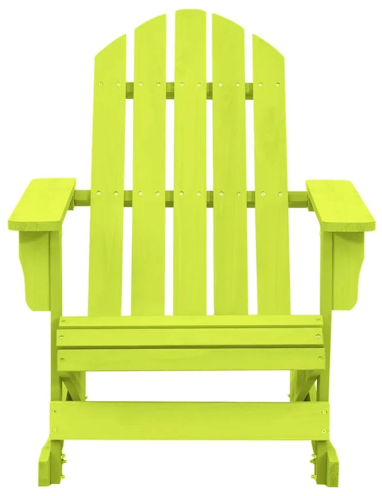 Cadeira Adirondack de baloiçar p/ jardim abeto maciço verde
