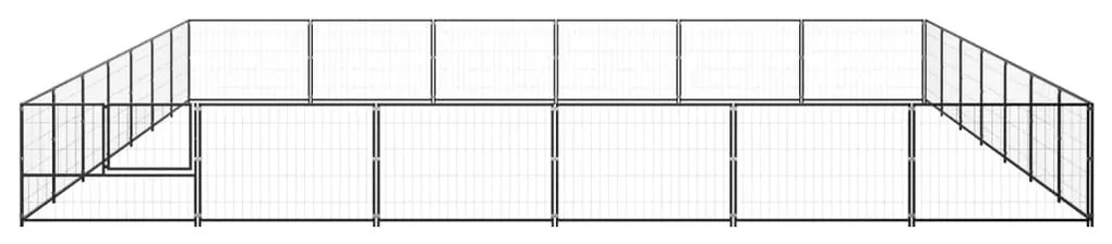 Canil para cães 42 m² aço preto