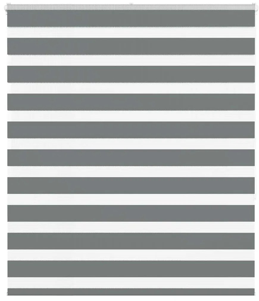vidaXL Cortina de zebra 125x150 cm largura do tecido 120,9cm poliéster